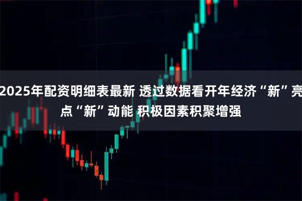 2025年配资明细表最新 透过数据看开年经济“新”亮点“新”动能 积极因素积聚增强