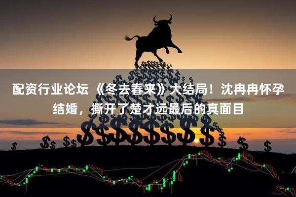 配资行业论坛 《冬去春来》大结局！沈冉冉怀孕结婚，撕开了楚才远最后的真面目