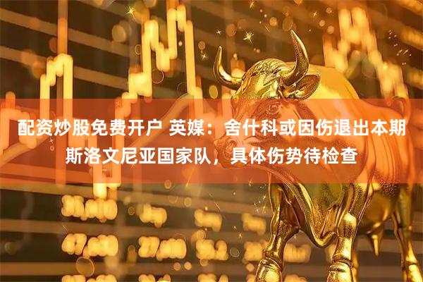 配资炒股免费开户 英媒：舍什科或因伤退出本期斯洛文尼亚国家队，具体伤势待检查